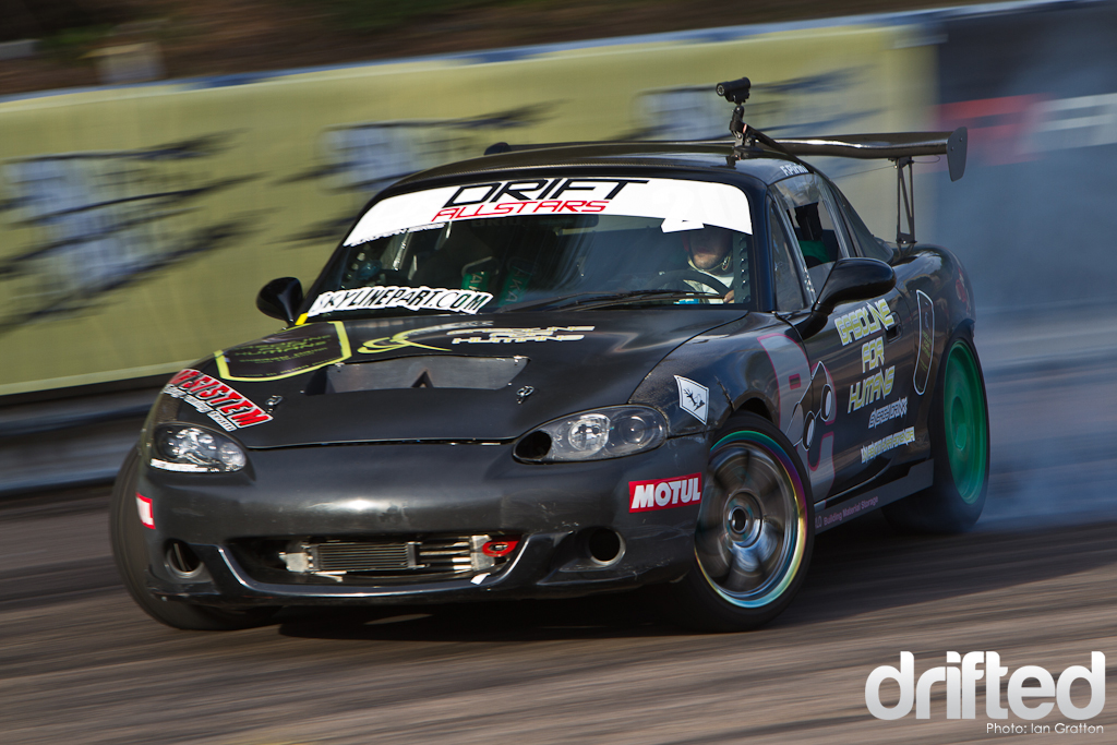 Fillippo Pirini's NB MX5 is ideally suited to the Wheels track layout the