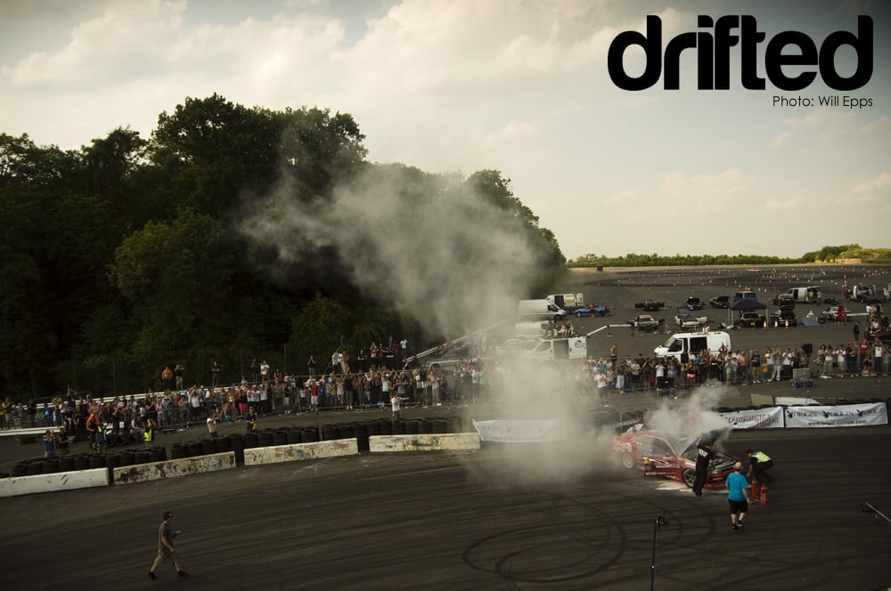 drift car fire