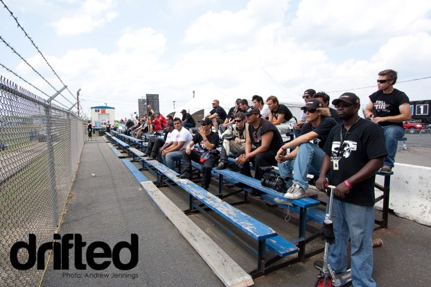 Drivers Watch Qualifying at Wall