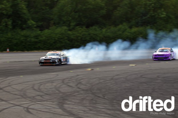 Phil making smoke at Donny