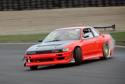 nissan silvia ps13 red drifting