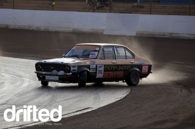 Mk2 escort slipping and sliding at BDC Weekender