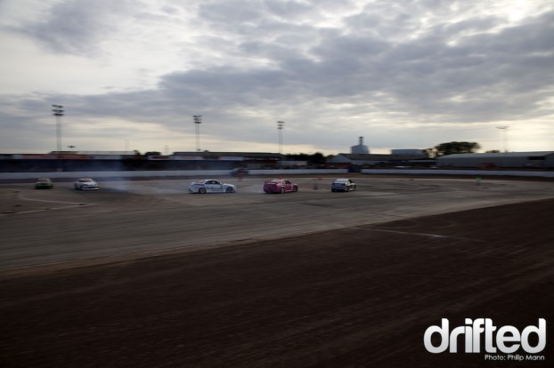 6 car drifting at Norfolk Arena