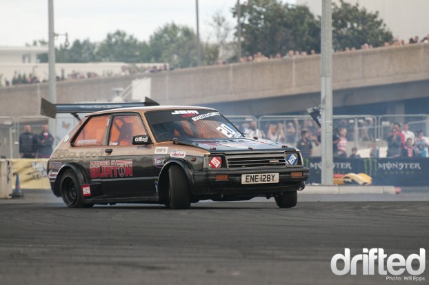 Steve Evans Drifting Toyota Starlet