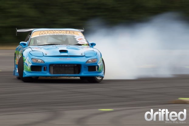 Phil Randell in his RX7 at Donny