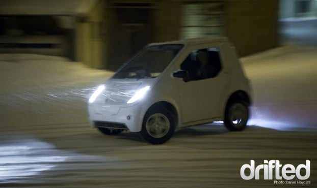 electric car drifting