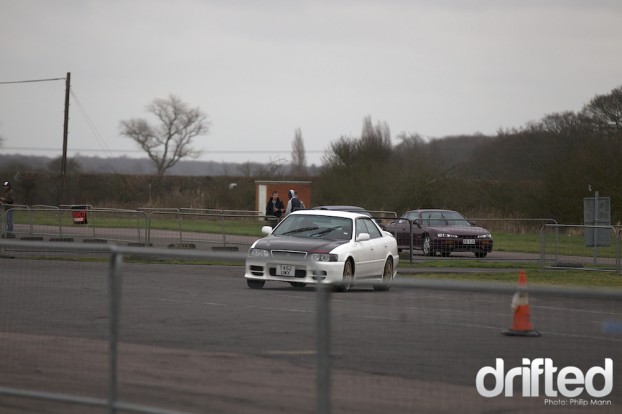 Toyota Chaser in the Playpens at Santa Pod