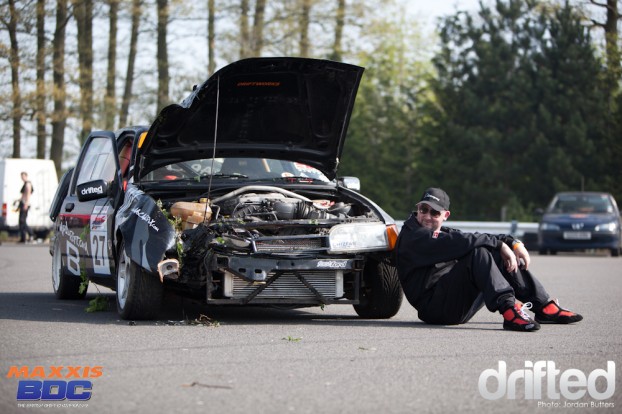 Sierra crash Donington Park