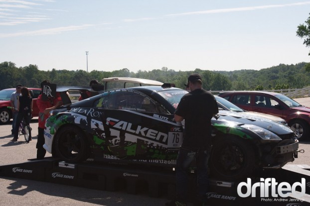 Kenny Moen's BK Racing Nissan 350Z Weights In