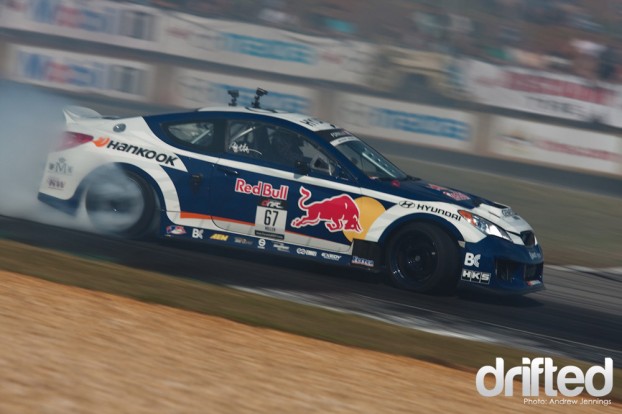 Rhys Millen Red Bull Hyundai Genesis Drift