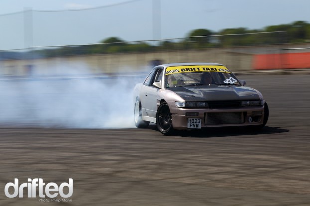 Nissan PS13 Drift taxi at Santa Pod DWYB