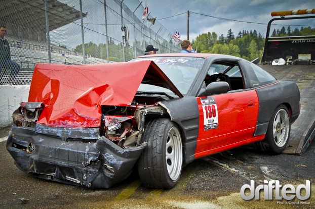 drifting | totaled bumper