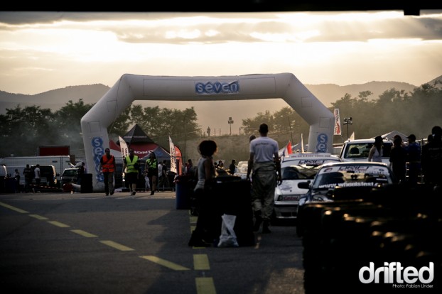 Saturday evening the drivers got ready for the battles