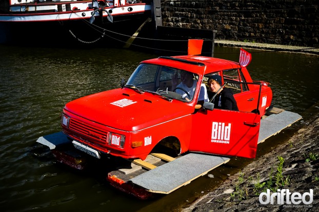 A strange car-boat 