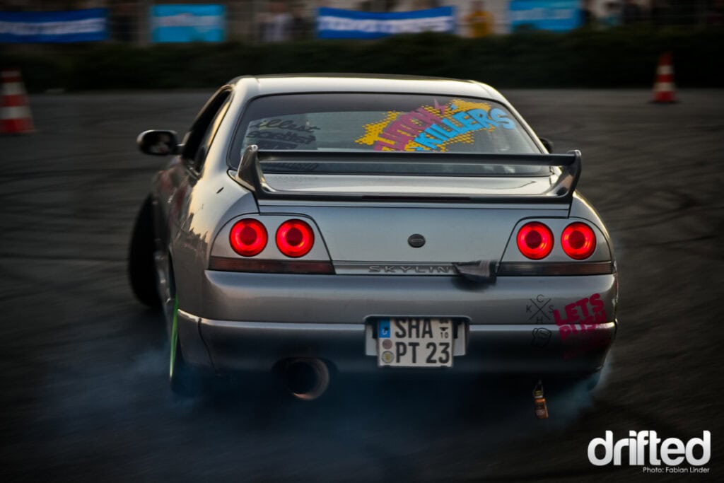 EVENT: XS Carnight Drift Demo - Image After Mark hyped the crowed, Pierre set them on fire