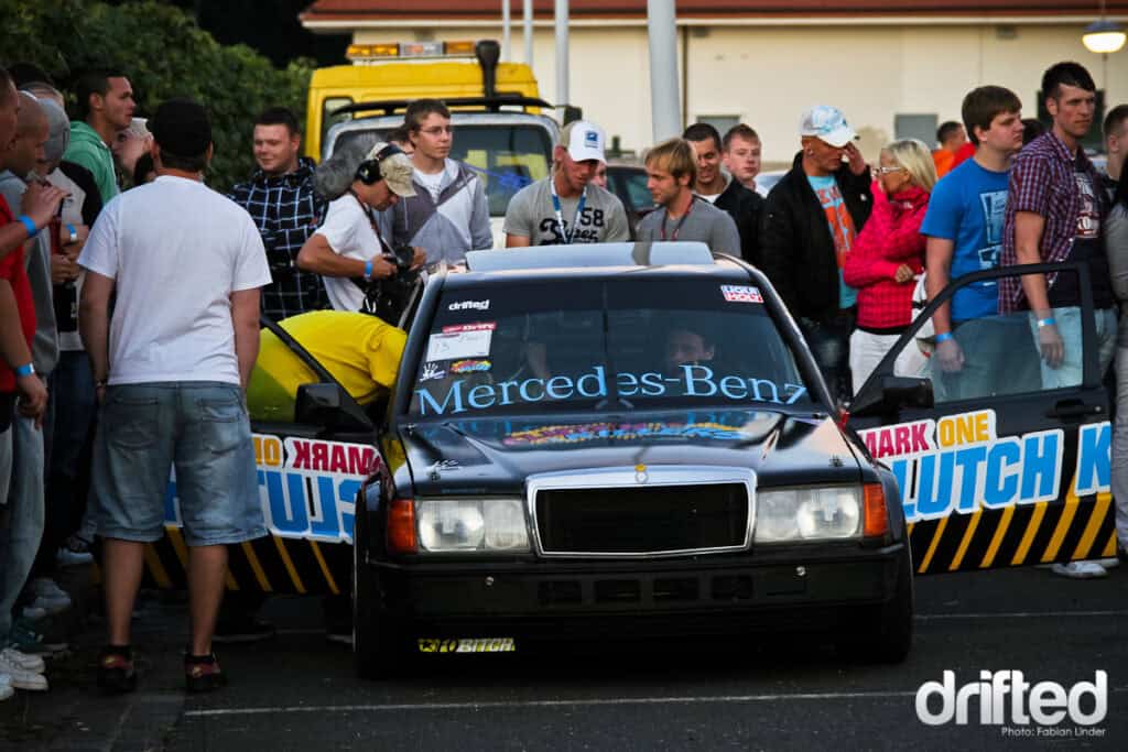 EVENT: XS Carnight Drift Demo - Image Dozens of people bought a ride in the drifttaxi, even two german tv crews were around