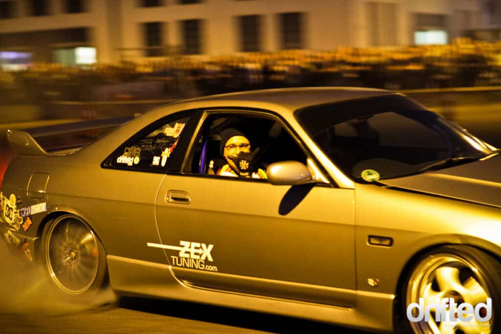 EVENT: XS Carnight Drift Demo - Image Pierre had big fun, the crowd was screaming, he felt like a rockstar