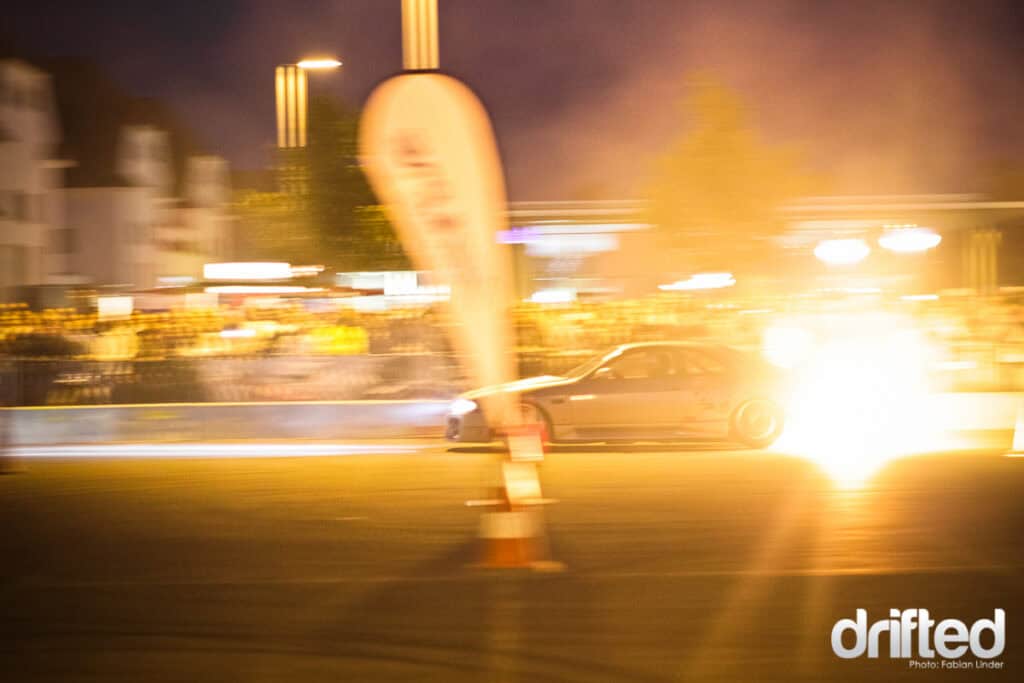EVENT: XS Carnight Drift Demo - Image The longer Pierre was driving, the bigger the fireballs were