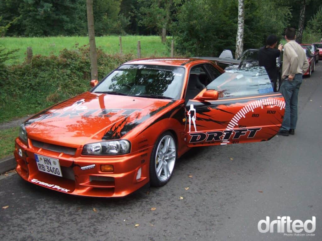 DRIFT CAR: Drift Kitty - Image Nissan Skyline R34 Drift