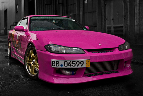 tokyo drift pink car