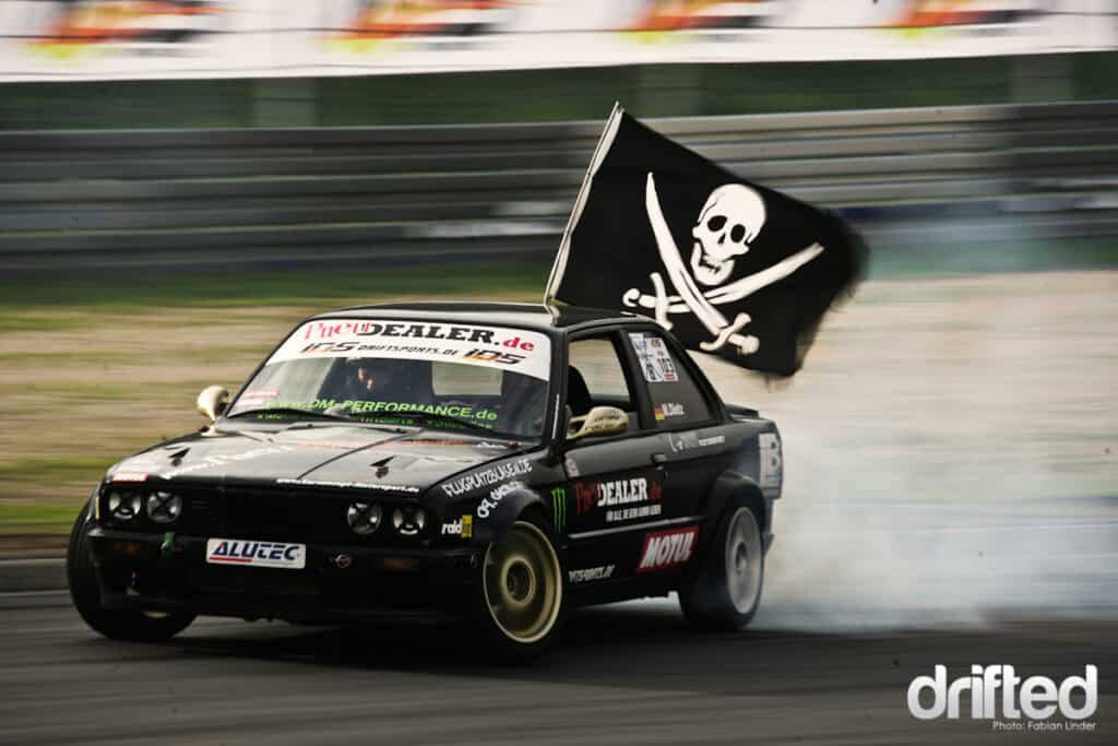 Another Street driver: Matthias"the pirat" Dietz in his E30