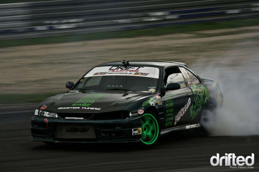 Another suisse, another S14A: After his third place at JDM Allstars in France,"Dirtdrop Phil" wanted to gain some more points in the IDS