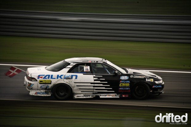 The next danish driver: Niels Becker, member of Team Falken Denmark in his Chaser