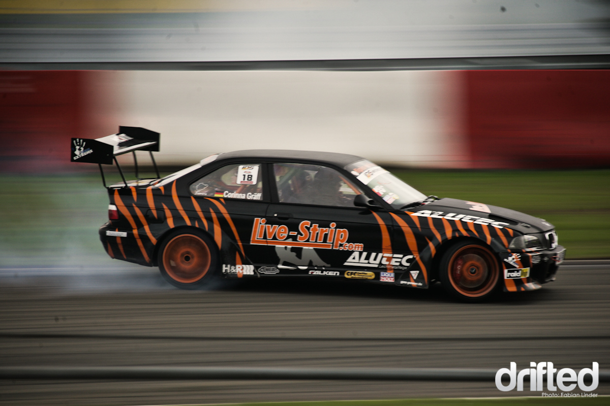 EVENT: IDS Round 5: The Ring: Part II - Image His wife Corinna drives his former car, a V8 powered E36 M3