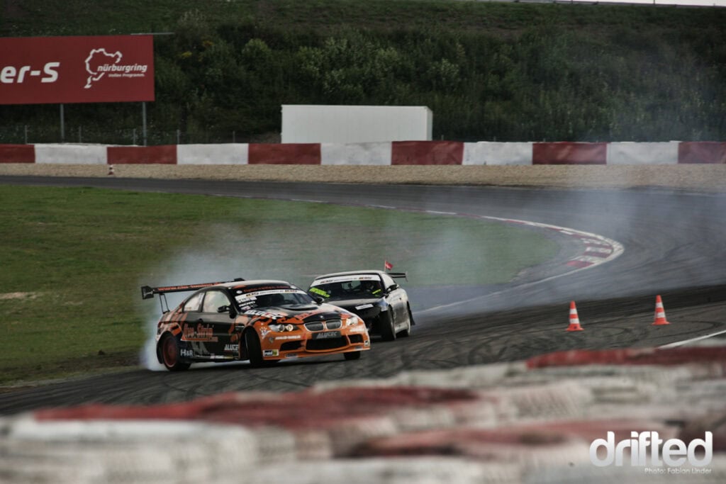 Alexander Gr&auml;ff in his E92 won against Gregers Pedersen, because Pedersen straighed a bit to much