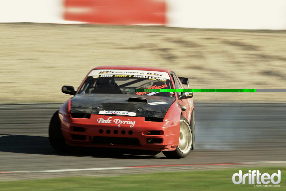 Another cool danish car: A S13 with exhaust through the fender