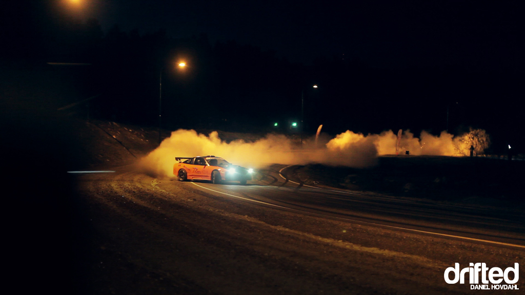 JDM Drift Car at Night