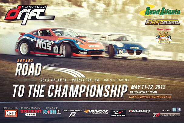 LIVESTREAM: Formula Drift 2012: Round Two: Road to the Championship