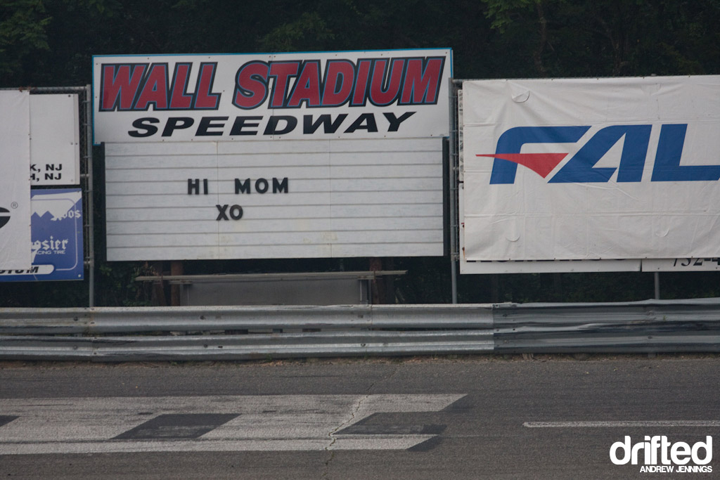 Wall Speedway Track Sign