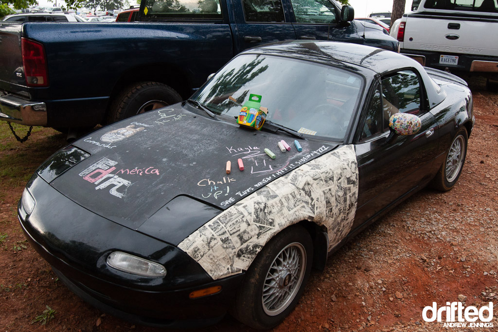 Formula D Fan Car with Chalk