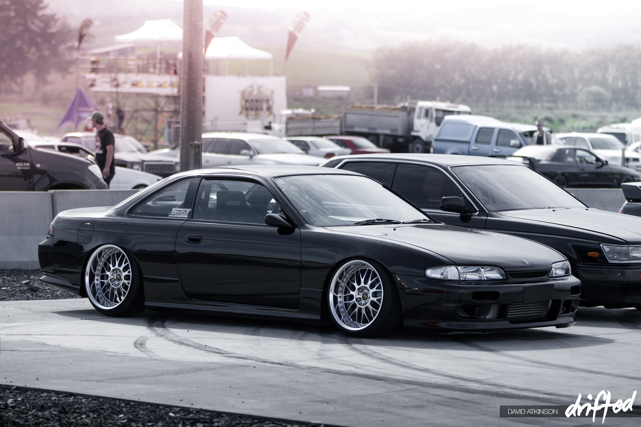 Wandering through the infield I spotted this super clean zenki S14 parked u...