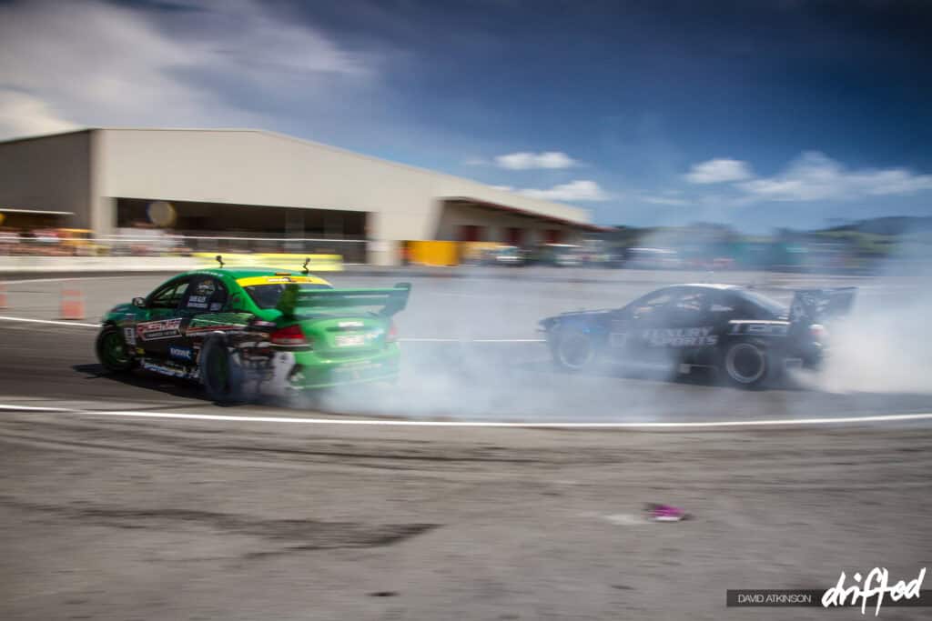 EVENT: D1NZ 2014: Round Two - Image Nico Reid vs Shane Van Gisbergen