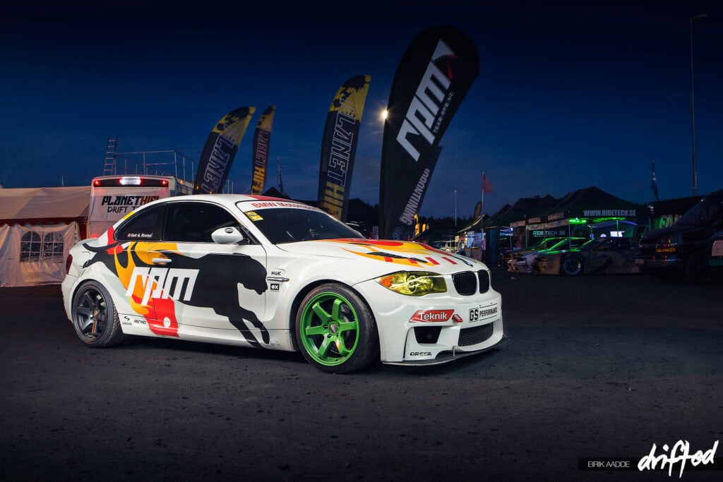 EVENT: Gatebil By Night - Image Team RPM BMW 1M at Gatebil Rudskogen 2014 drifted.com