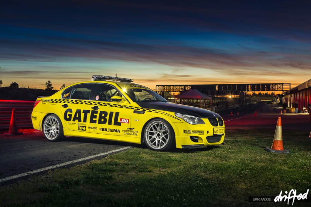 EVENT: Gatebil By Night - Image Gatebil Taxi BMW M5 Rudskogen 2014