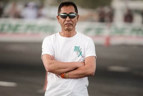 Keiichi Tsuchiya ready for action