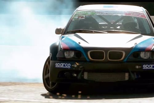 BMW M4 drifting in Italian Drift Championship