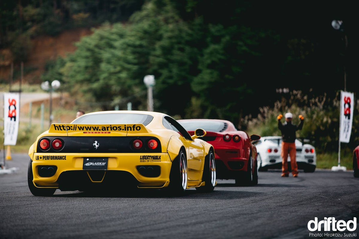 Arios X Liberty Walk Ferrari F360 Modena drift car drift traffic