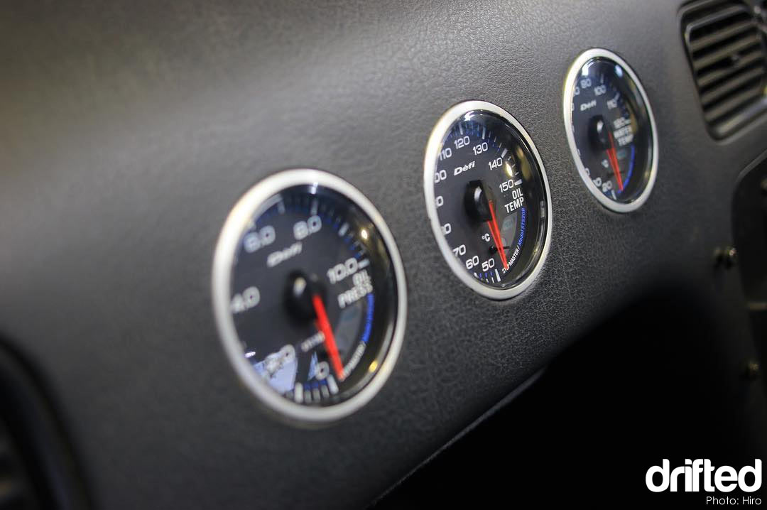 nissan 180sx jdm interior defi gauges