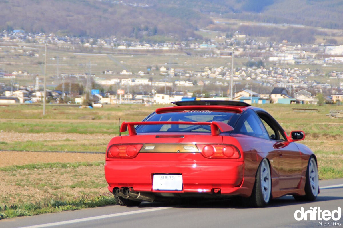 nissan 180sx jdm parked rear