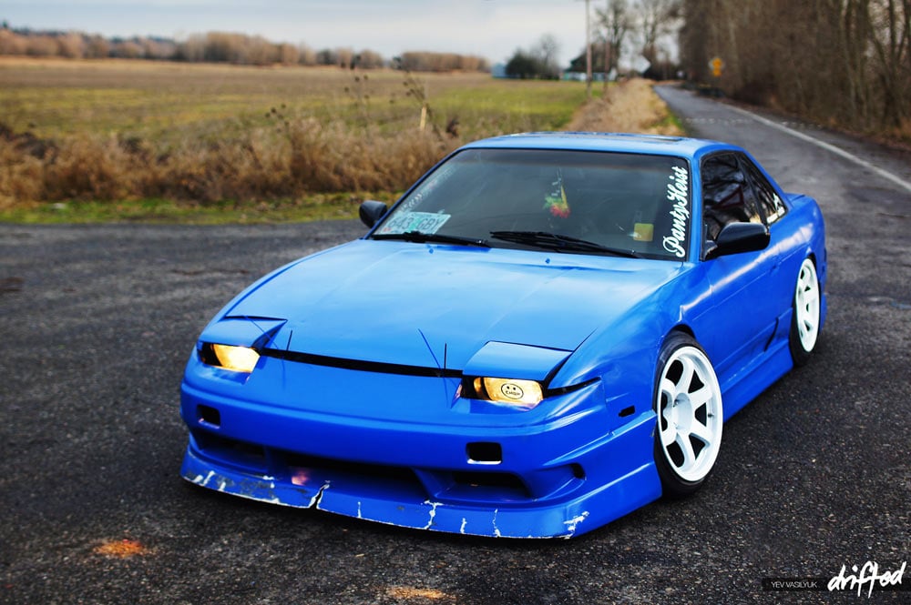 nissan 240sx coupe blue