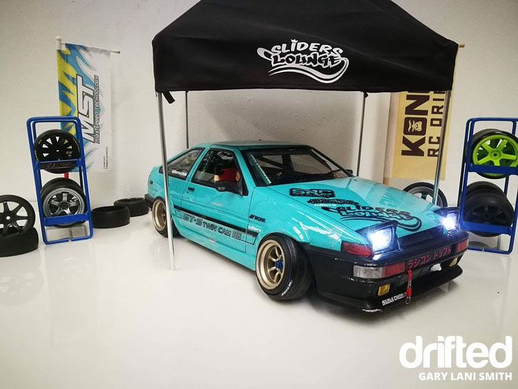 rc drift car ae86 side