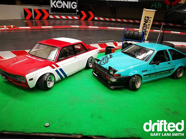 rc drift car ae86 with skyline