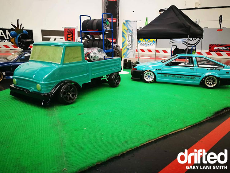 rc drift car ae86 with truck