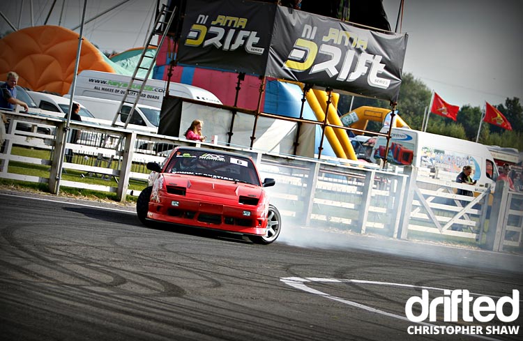 nissan 180sx s13 drifting front