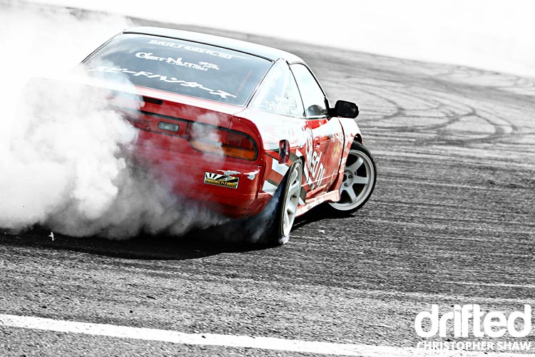 nissan 180sx s13 drifting rear far