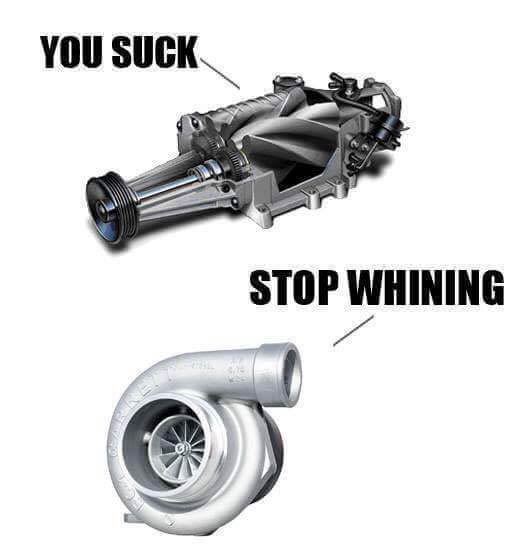 turbo vs supercharger meme